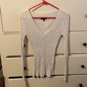 Express long sleeve white sweater